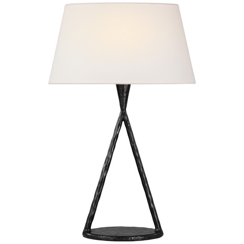Cesta LED Table Lamp in Aged Iron (268|IKF 3406AI-L)