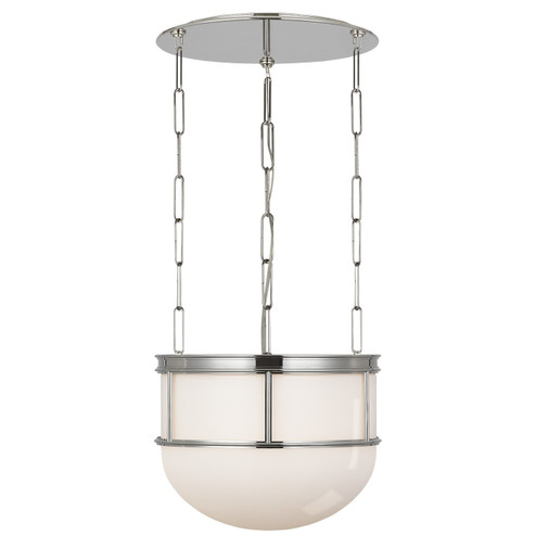 Martil LED Lantern in Polished Nickel with White Glass (268|CHC 5125PN-WG)