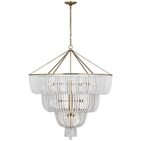Jacqueline LED Chandelier in Hand-Rubbed Antique Brass (268|ARN 5303HAB-WG)