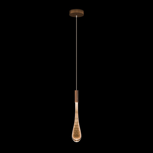 Rain LED Pendant in Ombre Copper/Copper Glass (48|100172-8)