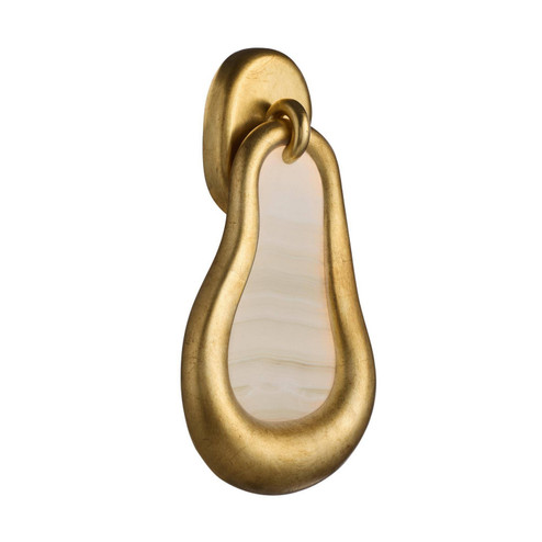 Elsa LED Wall Sconce in White/Antiqued Gold Leaf (314|GDDWC04)