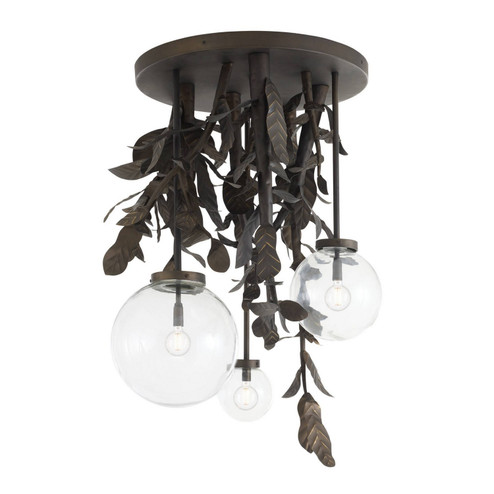 Will O' the Wisp Three Light Chandelier in Bronze/Clear (314|GDDLC01)