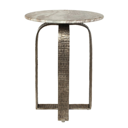 Warner Side Table in Antiqued Champagne (52|50643)