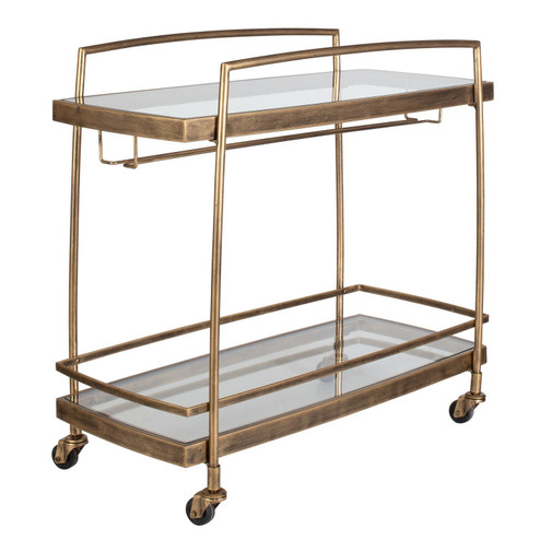 Scarritt Bar Cart in Antique Brass (52|50349)