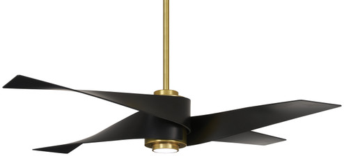 Artemis IV 64''Ceiling Fan in Soft Brass With Matte Black Blades (15|F903L-SBR/MBK)