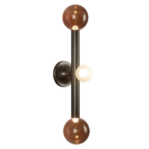 Reese LED Vanity Light in Urban Bronze/Amber Glass (347|WS32823-UB/AM)