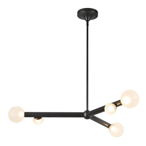 Reese LED Chandelier in Urban Bronze/Opal Glass (347|CH32841-UB/OP)