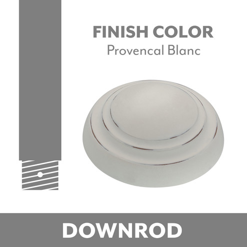 Minka Aire Down Rod in Provencal Blanc (15|DR560-PBL)