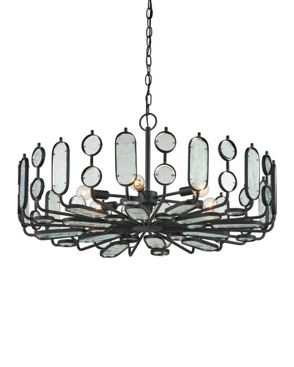 Ettore Six Light Chandelier in Clear / Blacksmith (142|9000-1445)