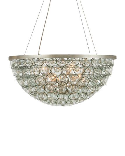 Eau de Vie Six Light Chandelier in Clear / Contemporary Silver Leaf / Contemporary Silver (142|9000-1428)