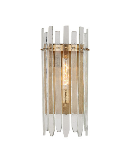 Electra One Light Wall Sconce in Clear / Antique Brass (142|5000-0312)