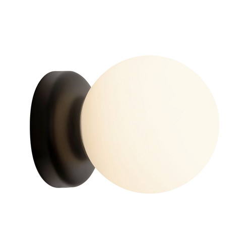 Fiona One Light Wall Sconce in Matte Black/Opal Glass (452|WS686405MBOP)