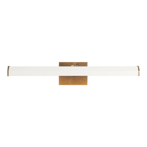 Gemma LED Wall/Picture Light in Vintage Brass/Matte White (452|PL339721VBMW)