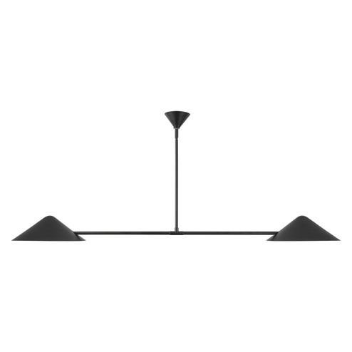 Ashford Two Light Linear Pendant in Matte Black (452|LP636158MB)