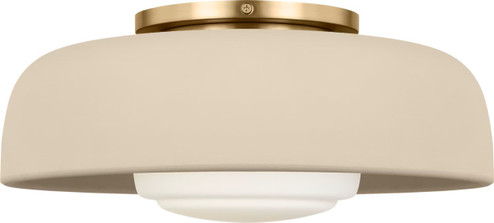 Liora One Light Flush Mount in Estate Brass (454|SCRJFM169EBSISOEG)