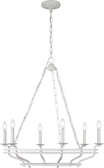 Brighton Six Light Chandelier in Aged Pewter (454|SCCHCCH119APL)