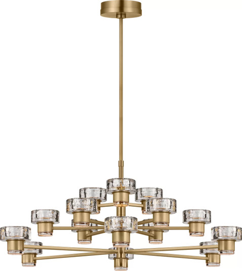 Holsted LED Chandelier in Estate Brass (454|SCCHCCH10127EBSCPG)