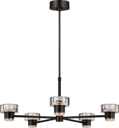 Holsted LED Chandelier in Aged Iron (454|SCCHCCH10027AICPG)