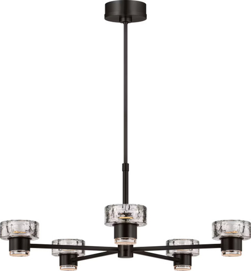 Holsted LED Chandelier in Aged Iron (454|SCCHCCH10027AICPG)