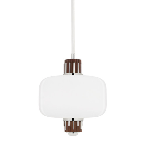 Peekskill One Light Pendant in Polished Nickel (70|3817-PN)