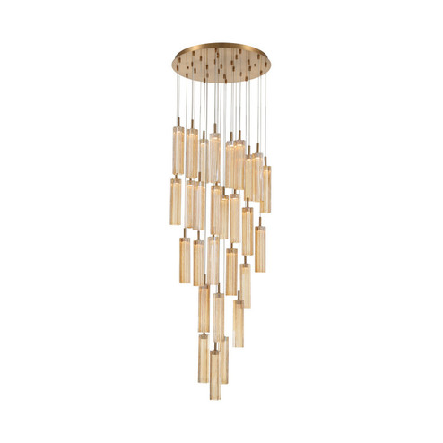 Addis LED Pendant in Aged Brass (60|ADD-415-AG-AM)