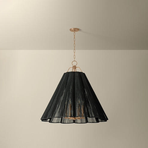 Sonoma Six Light Chandelier in Patina Gold Leaf (67|F3436-PGL)