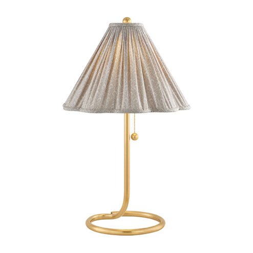 Martha One Light Table Lamp in Aged Brass (428|HL653201B-AGB)