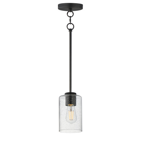 Livingston One Light Pendant in Black (16|90461CDBK)
