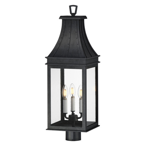 Bramwell VX Three Light Outdoor Post Mount in Black Patina (16|40989TCBKP)