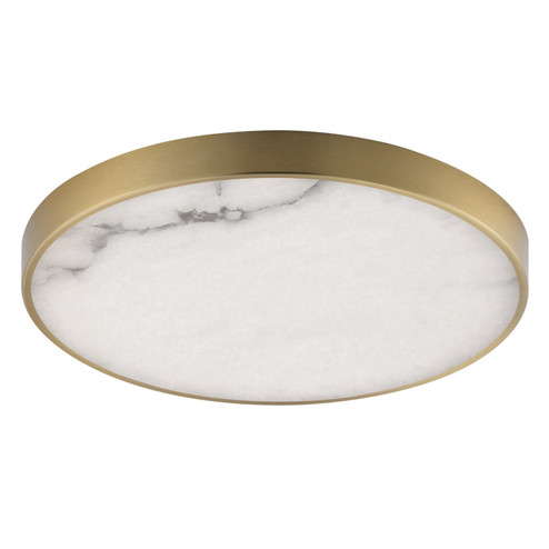 Slab LED Flush Mount in Natural Aged Brass (16|18216WANAB)