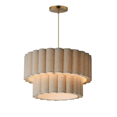 Penelope Four Light Pendant in Natural Aged Brass (16|12844OFNAB)