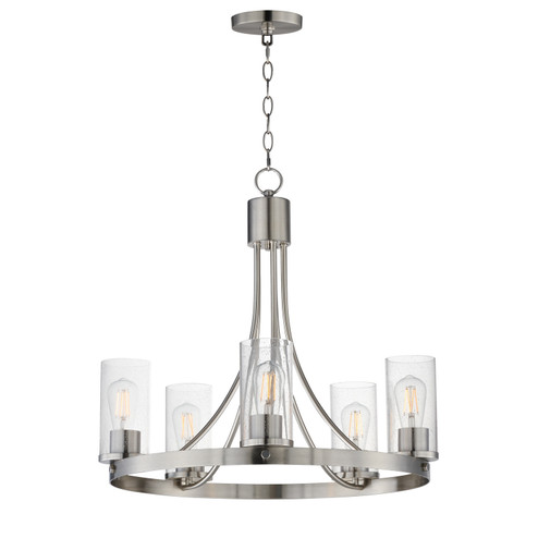 Livingston Five Light Chandelier in Satin Nickel (16|10465CDSN)