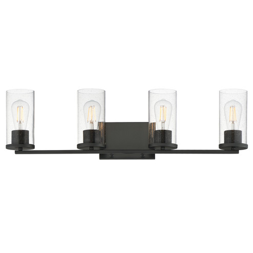 Livingston Four Light Bath Vanity in Black (16|10464CDBK)