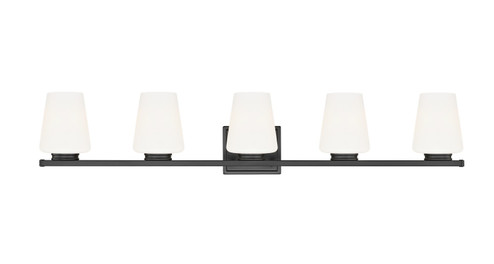 Nextra Five Light Vanity in Matte Black (224|7703-5V-MB)
