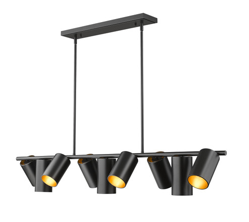 Lumina Nine Light Linear Chandelier in Matte Black (224|7520-9L-MB)