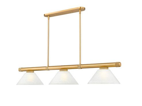 Vanguard Three Light Billiard in Rubbed Brass (224|3050-3RB-AWL14)