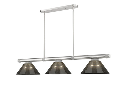 Vanguard Three Light Billiard in Brushed Nickel (224|3050-3BN-ARS)