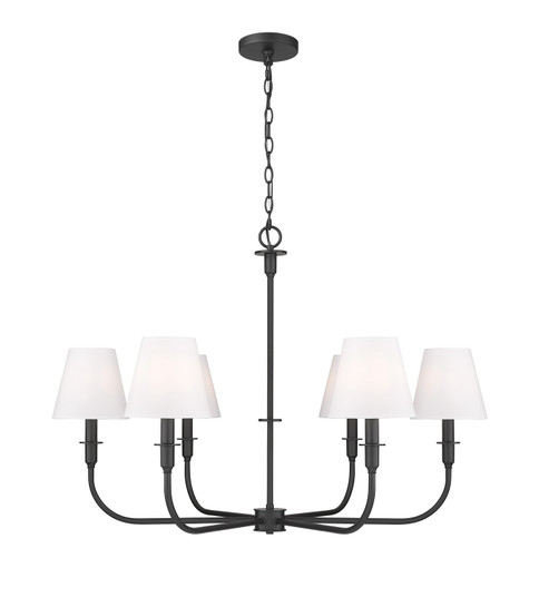 Tova Six Light Chandelier in Matte Black (224|3049-32MB)