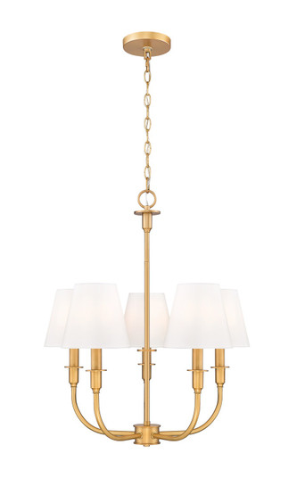 Tova Five Light Chandelier in Rubbed Brass (224|3049-18C-RB)