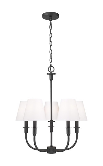 Tova Five Light Chandelier in Matte Black (224|3049-18C-MB)