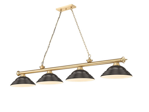 Cordon Four Light Billiard in Heritage Brass (224|2306-4HBR-SBRZ)