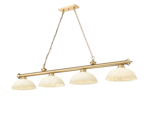 Cordon Four Light Billiard in Heritage Brass (224|2306-4HBR-DGM14)