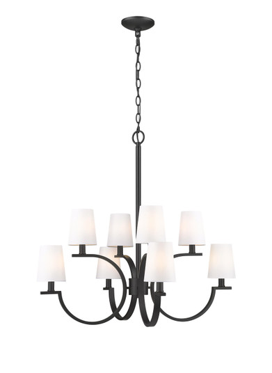 Cordelia Eight Light Chandelier in Matte Black (224|2016-8MB)