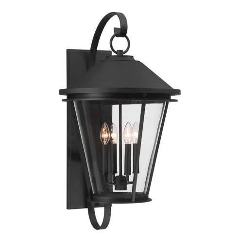 Outremont Four Light Wall Lantern in Sand Coal Black (7|71284-66)