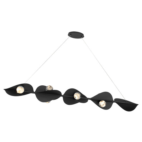 Pod LED Linear Chandelier in Sand Coal Black (7|3977-66-L)