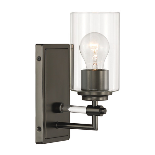 Binsly One Light Bath Sconce in Rustic Gun Metal (7|2641-749)