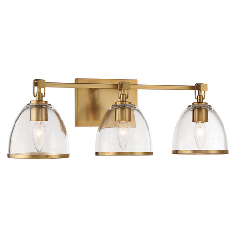 Wynnfrost Three Light Vanity in Brushed Gold (7|15023-791)