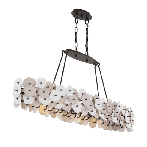 Ravelin Four Light Linear Chandelier in Dark Bronze (29|N1526-860)