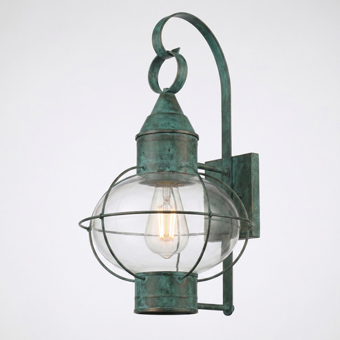 Ellington One Light Wall Sconce in Verde Green (405|9611-VG-CL)