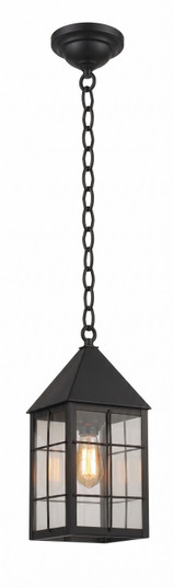 Ashford One Light Pendant in Matte Black (405|9522-H-BK-CL)